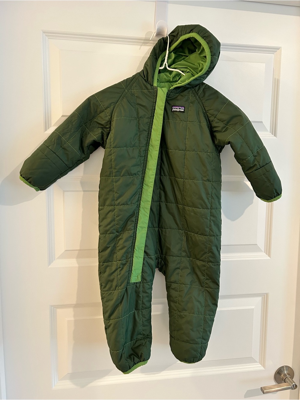 Patagonia Reversible Bunting Green Size 12 - 18M
